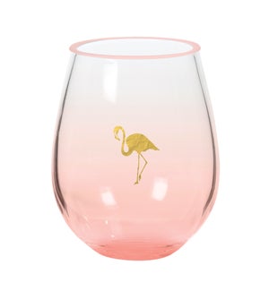 TUMBLER/Gold Flamingo