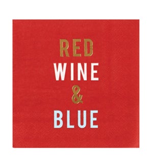 NAPKIN/Red Wine & Blue