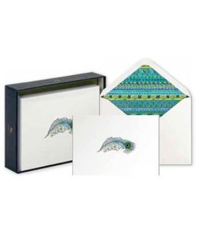BOXNOTECARDS/Peacock Feather