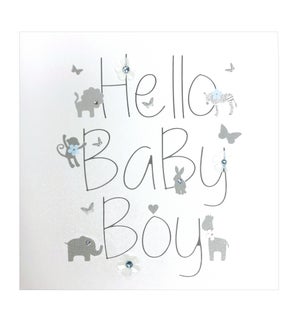 NB/Hello Baby Boy Lettering