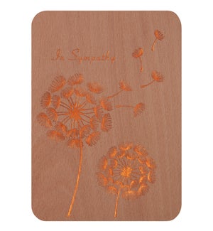 SY/Gold Dandelions On Wood