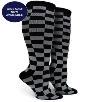 SOCKS/Plain Checkerboard W