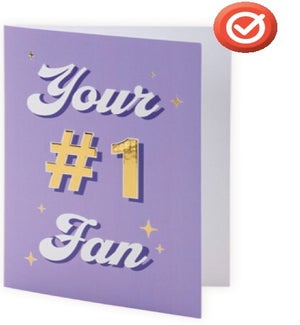 ED/Greeting Card - Your #1 Fan