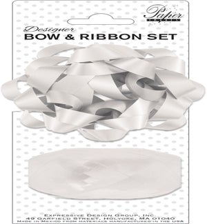 BOW/White Bow & Ribbon