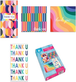 BOXEDCARDS/Asst Thank You-12ct