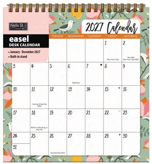 EASELDESKCAL//Flora & Fauna