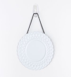 SIGN/Metal Hang Sign - White