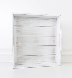 TRAY/Shiplap Tray - White