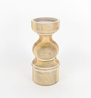 CANDLEHOLDER/Mango Wood - 4x8"