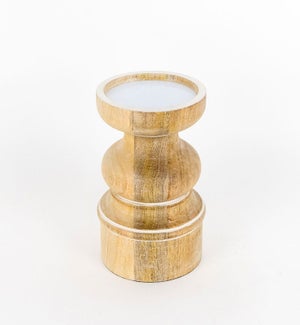 CANDLEHOLDER/Mango Wood - 4x6"