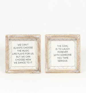 SIGN/Choose/Laugh - 6x6"