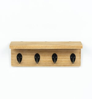 HOOKBOARD/4 Hooks with Ledge