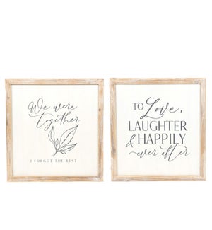 SIGN/Happily/Together - 26x25"