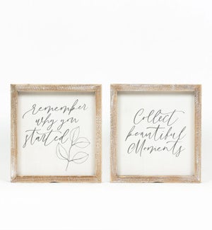 SIGN/Moments/Started - 8x8"
