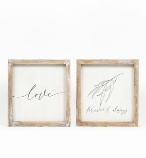 SIGN/Forever/Love - 8x8"