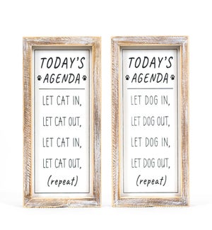 SIGN/Today's Agenda - 5x10"
