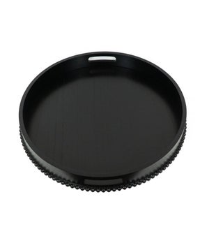 TRAY/Round Black - 24x24"