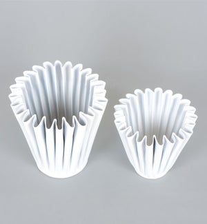 CANDLEHOLDER/Votive - Wht s/2