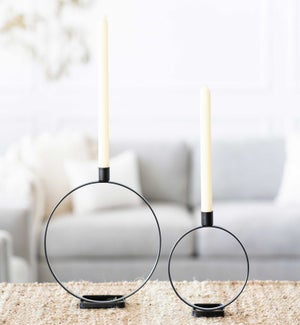 CANDLEHOLDER/Round Iron - s/2