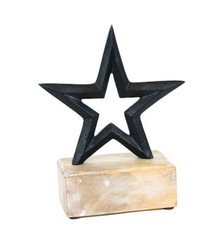 CUTOUT/Star - Blk 6x7"