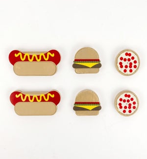 SHAPES/Fast Food (Set 6) -3x2"