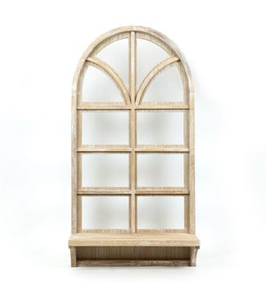 Wood Frame w/shelf - Natural