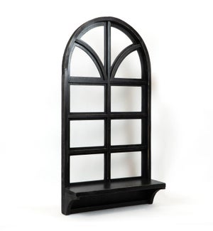 Wood Frame w/shelf - Black