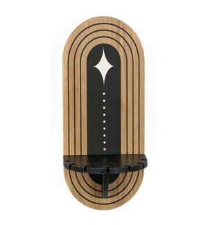 SCONCE/Brown/Black - 6x13"