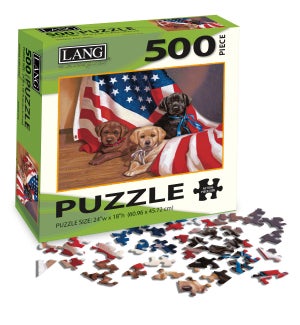 PUZZLES/500PC American Puppy