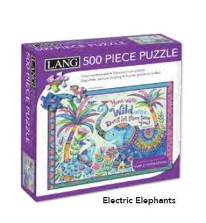 PUZZLES/500PC Elephants