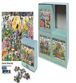 PUZZLE/ 4PK Garden Botanicals