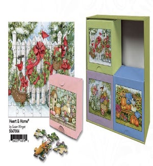 PUZZLE/ 4PK Heart & Home