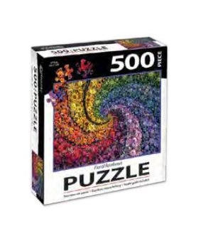 PUZZLES/500PC Floral Rainbow