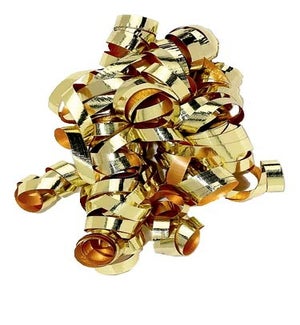 RIBBON/Curl Swirl Gold Metal