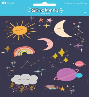 STICKERS/Sun Moon Stars