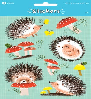 STICKERS/Hedge Hogs&Mshrom