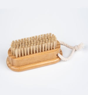 BRUSH/Bamboo Nail Brush 4"