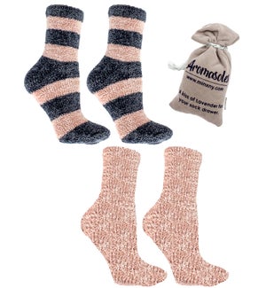 SOCKS/Velvet Rose - 2pk
