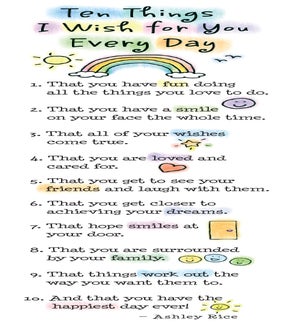 BM/Ten Things I Wish For You