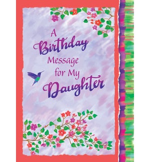 BD/A Birthday Message Daughter