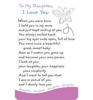 WALLETCARD/To My Daughter