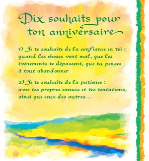 BDFR/DIX SOUHAITS POUR TON