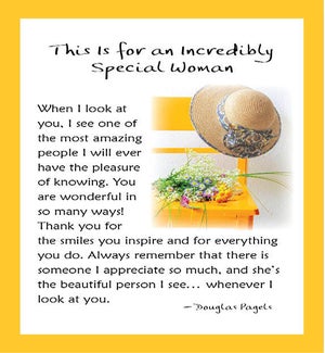 EASEL/Incredibly Special Woman