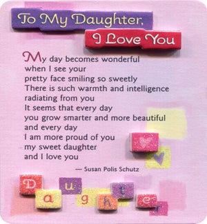 EASEL/To My Daughter, I Love