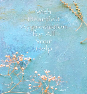 TY/With Heartfelt Appreciation