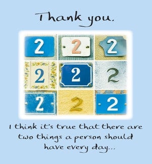 TY/Thank You. I Think It's