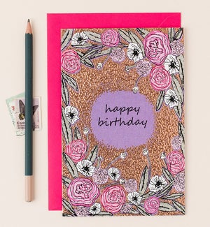 BD/Birthday Pink Flowers