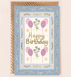 BD/Birthday Blue Border