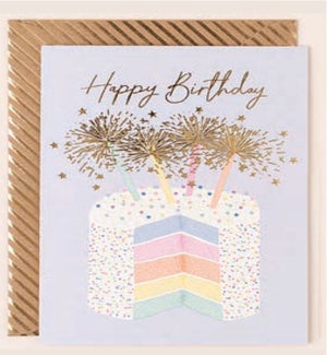 BD/Cake with Sparklers