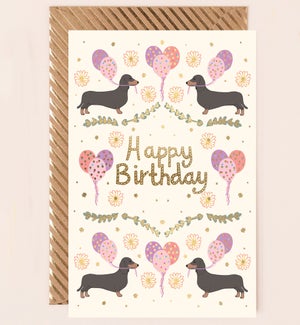 BD/Birthday Dachshunds White